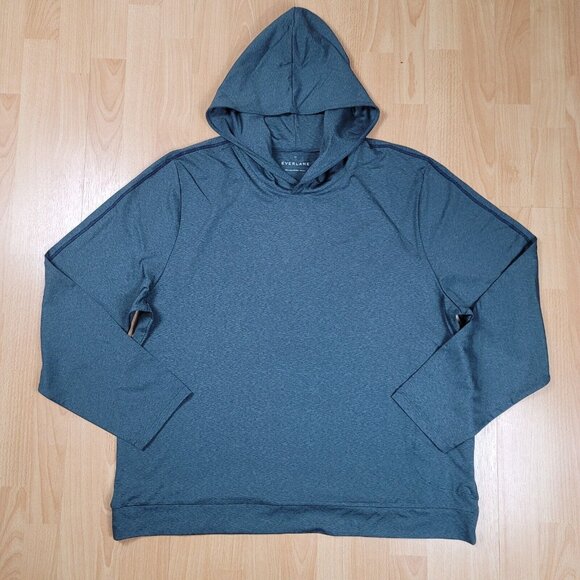 Everlane Renew Air Hoodie Men's Size 2XL Performance Stretch Pullover Tech Gym‎ - Picture 1 of 9